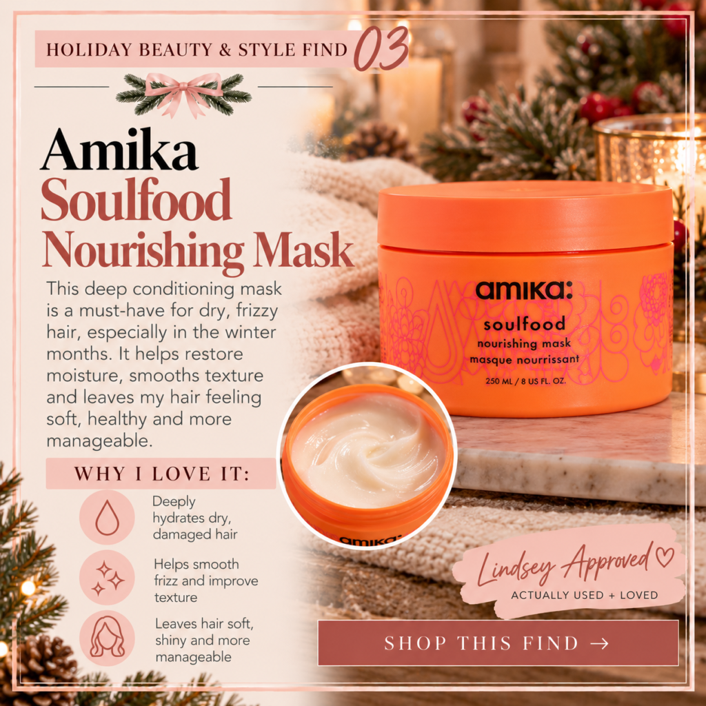 Amika Soulfood Nourishing Mask for dry frizzy hair holiday beauty find