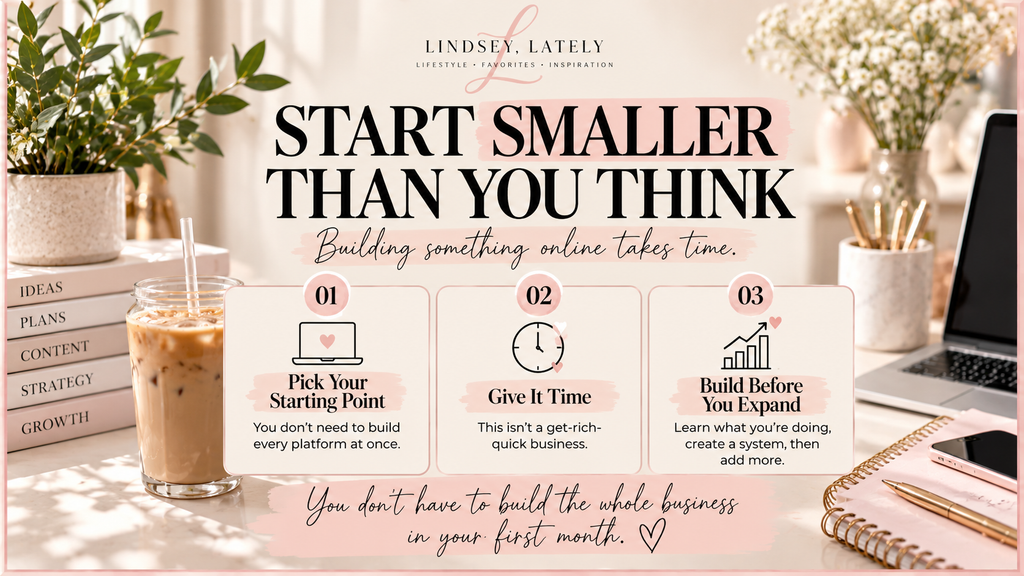 Digital marketing tips for beginners about starting small, being patient and building before expanding