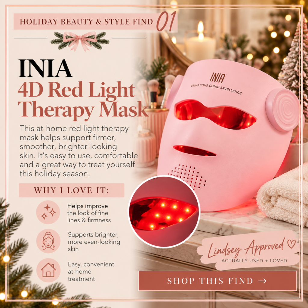 INIA 4D red light therapy face mask holiday beauty find