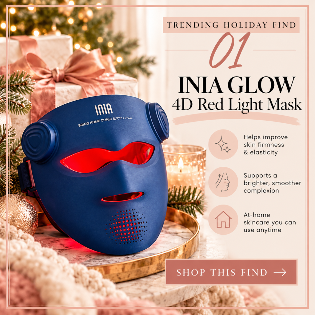 INIA red light therapy face mask holiday beauty gift idea