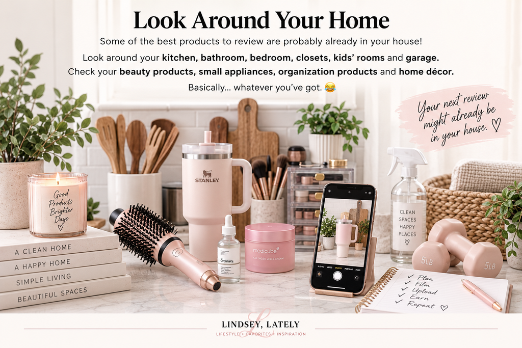 Household products to find and research for Amazon Influencer review videos
