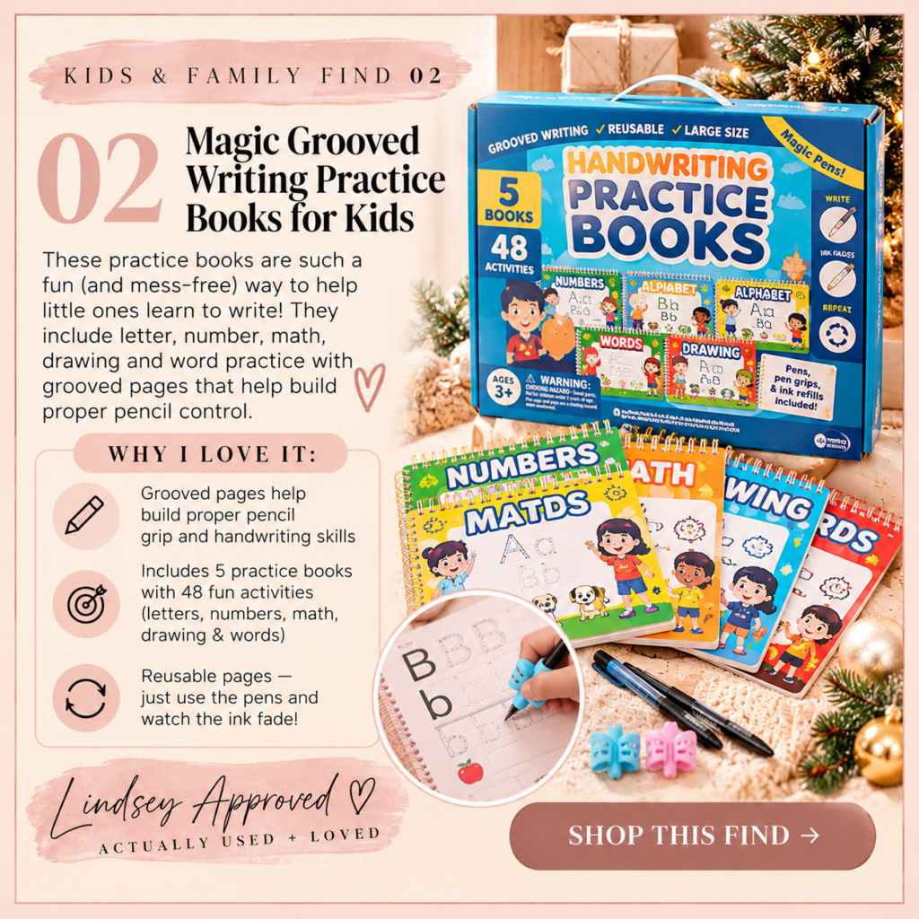 Magic grooved handwriting practice books for kids with reusable writing activities