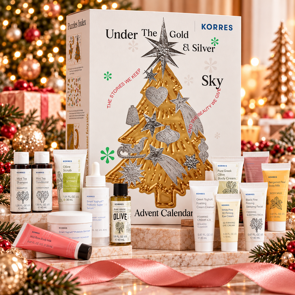 KORRES Advent Calendar 2026 with skincare, body care and hair care products