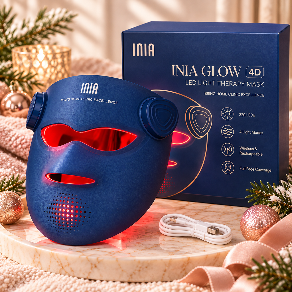 INIA GLOW 4D wireless red light therapy mask Christmas gift for women